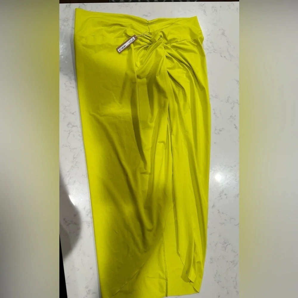 SKIMS SIGNATURE SWIM SARONG SKIRT CITRUS SIZE4X